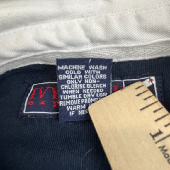 VTG IVY Crew Explorer USA Golf Polo Shirt Men's M Blue Striped Summer RN 82814 - Picture 7 of 8